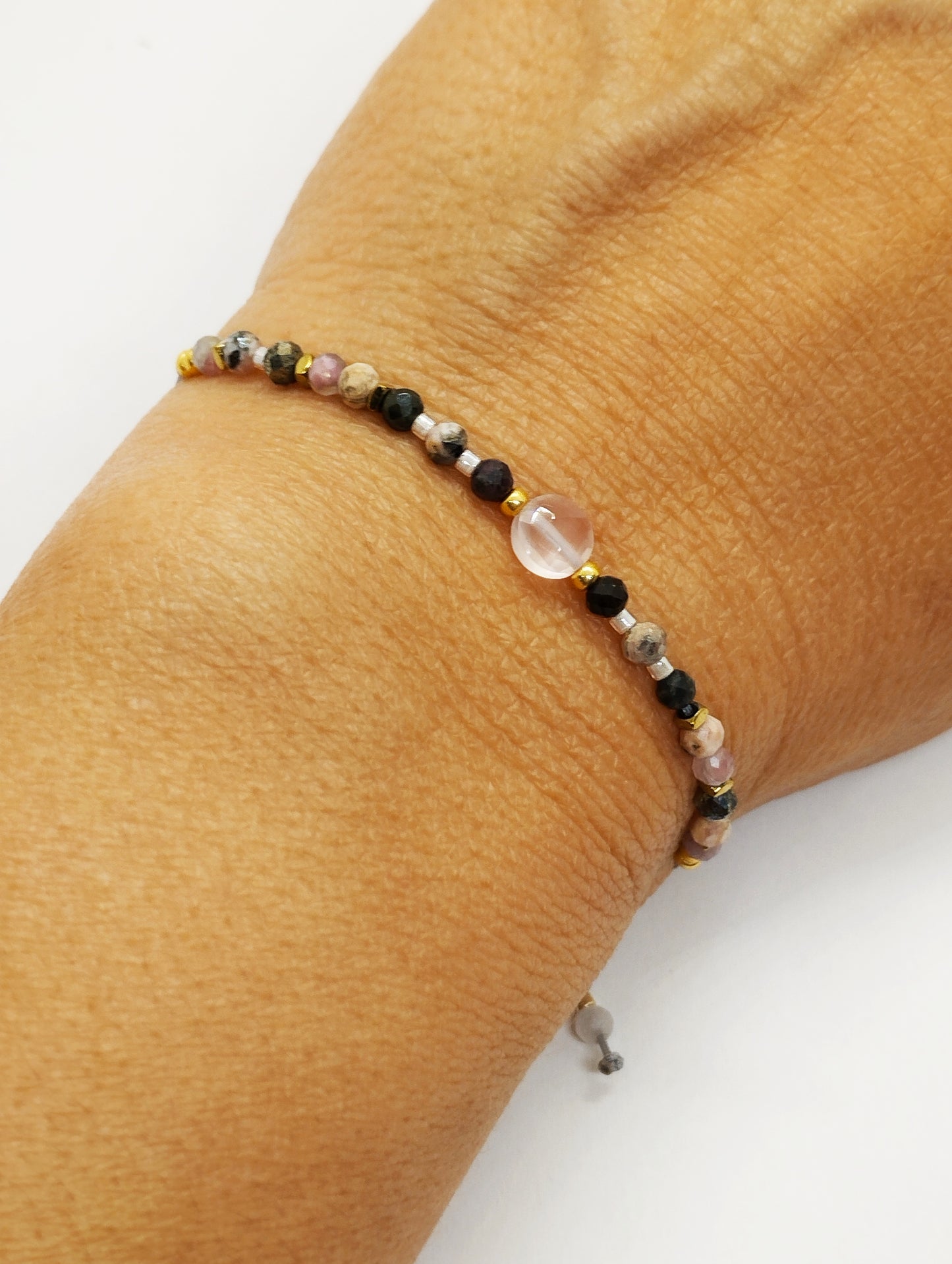 Bracelet Rhodonites Quartz rose