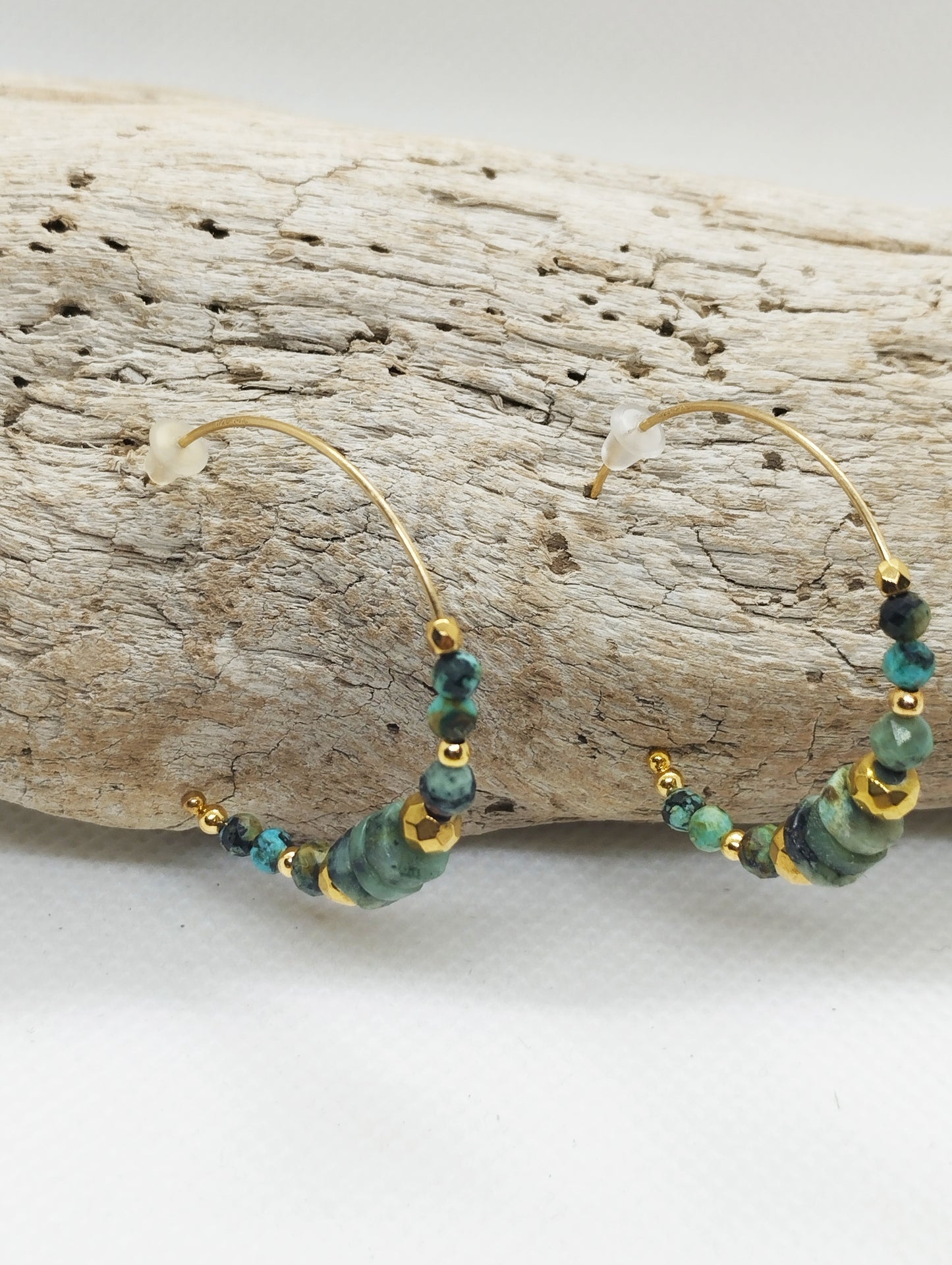 Boucles Créoles Turquoises africaines