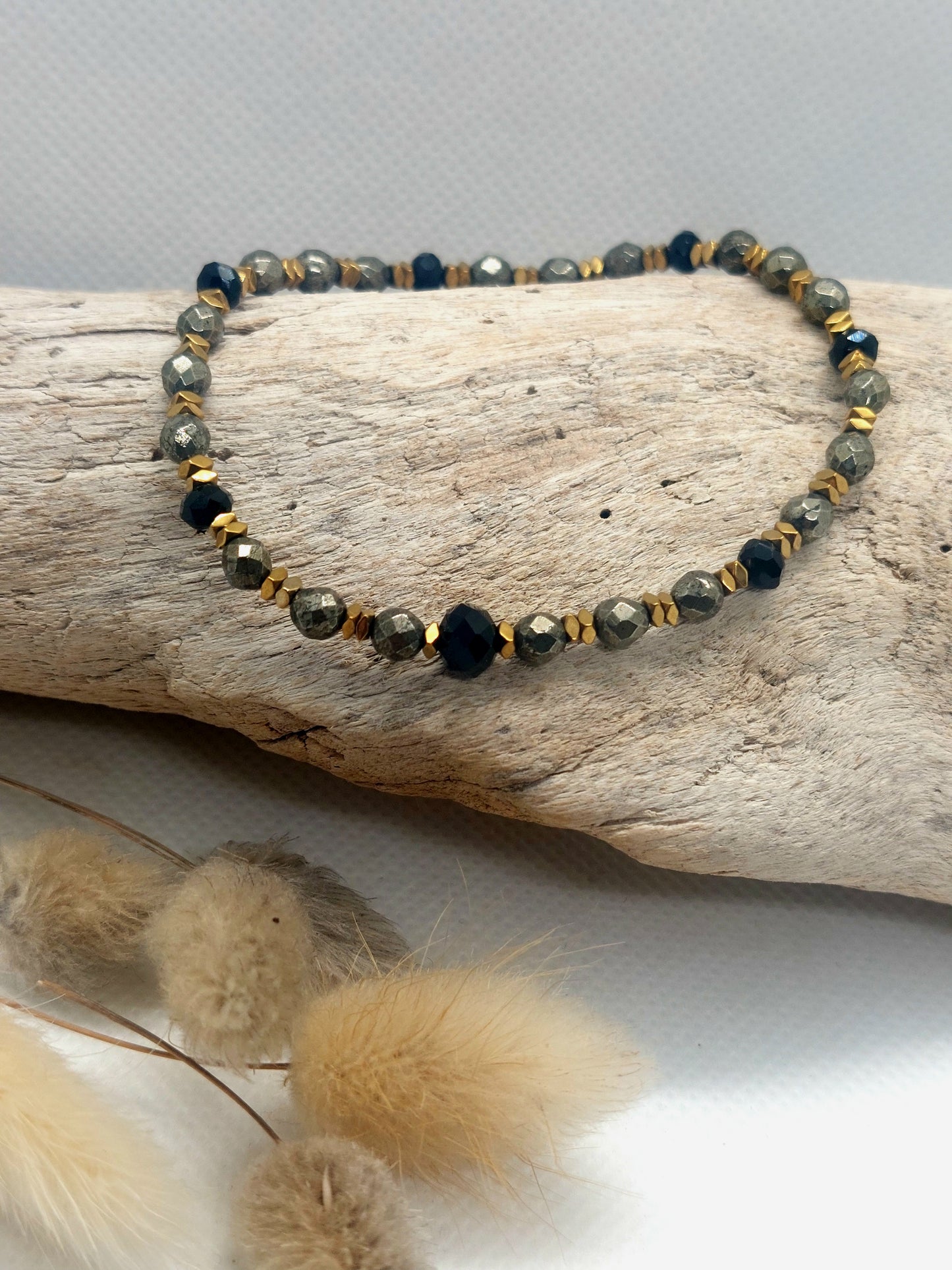 Bracelet Pyrites et Hematites