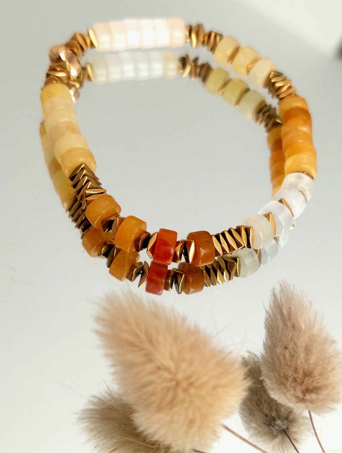 Bracelet Heishi élastique