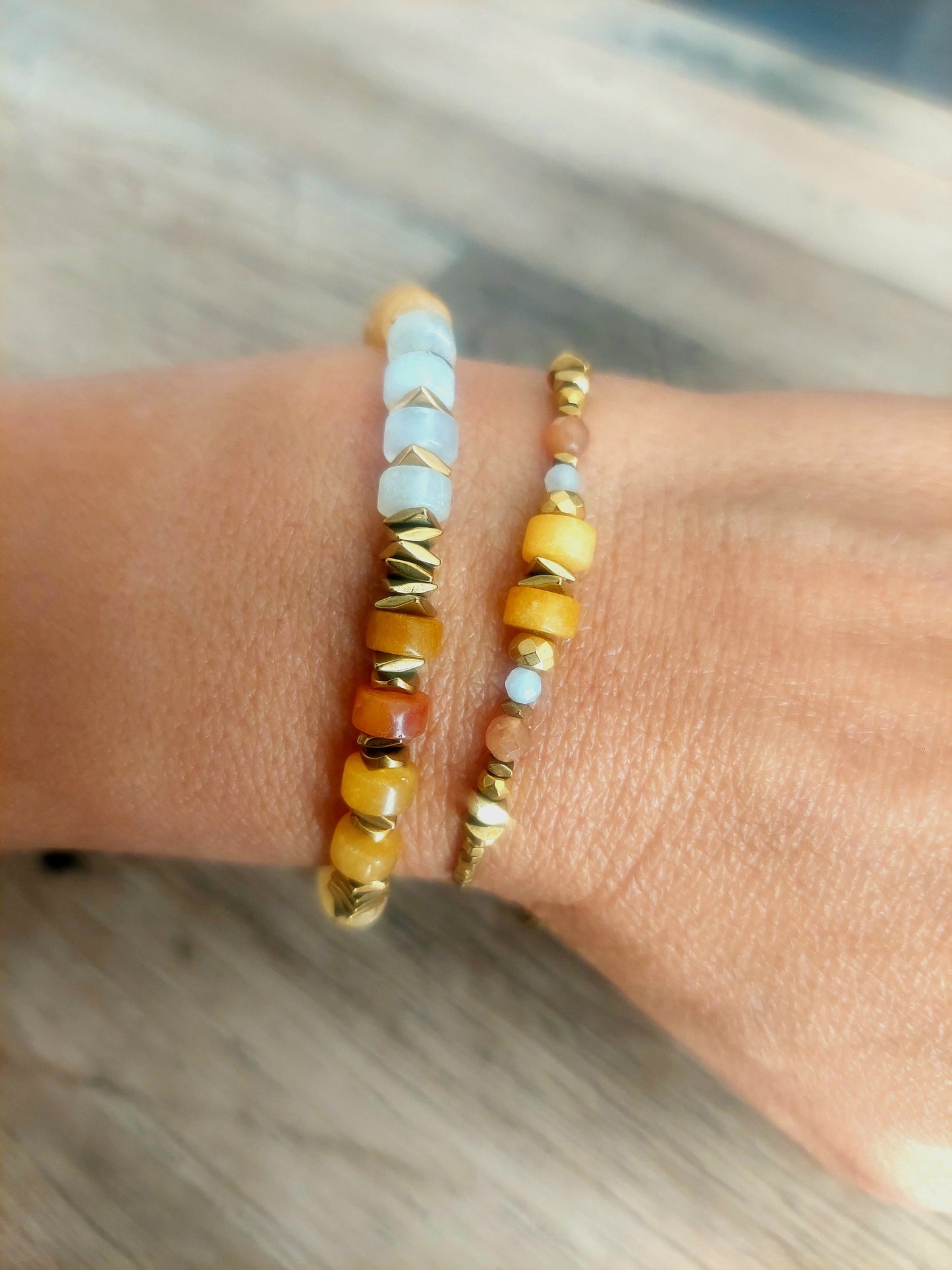 Bracelet Heishi élastique