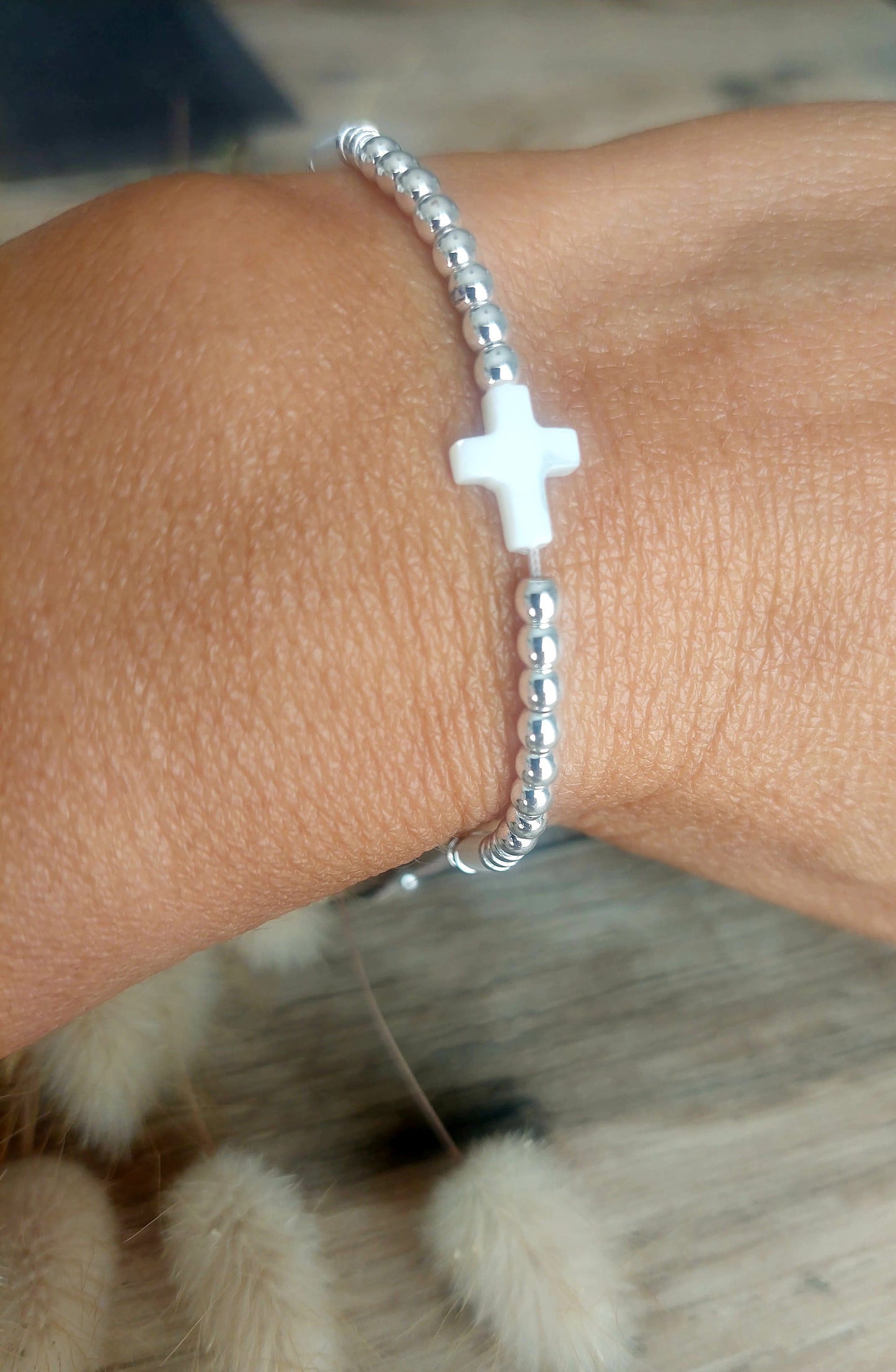 Bracelet Croix doré ou argent