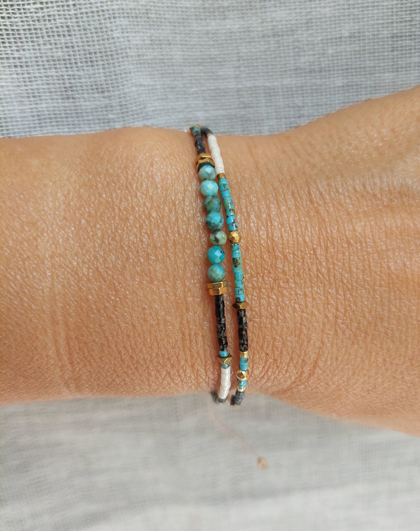 Bracelet double coloré