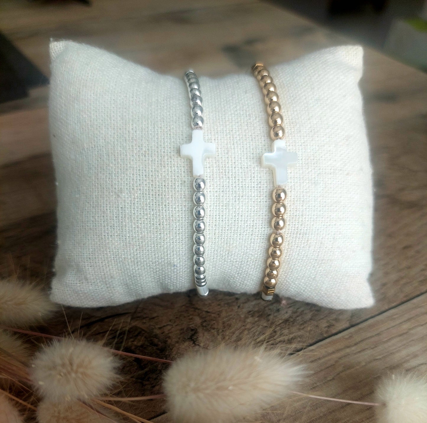 Bracelet Croix doré ou argent