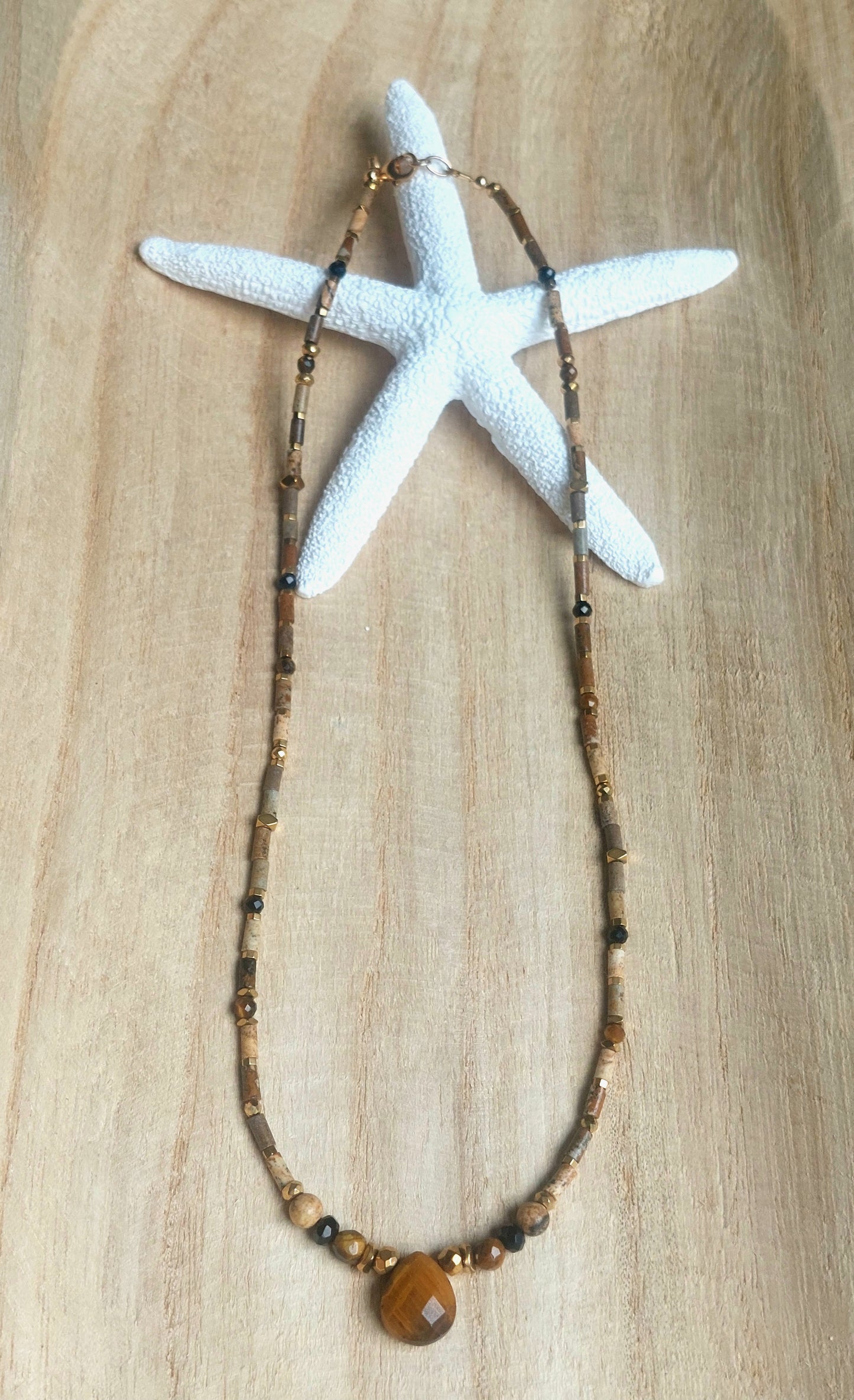 Collier Bohème Oeil de tigre
