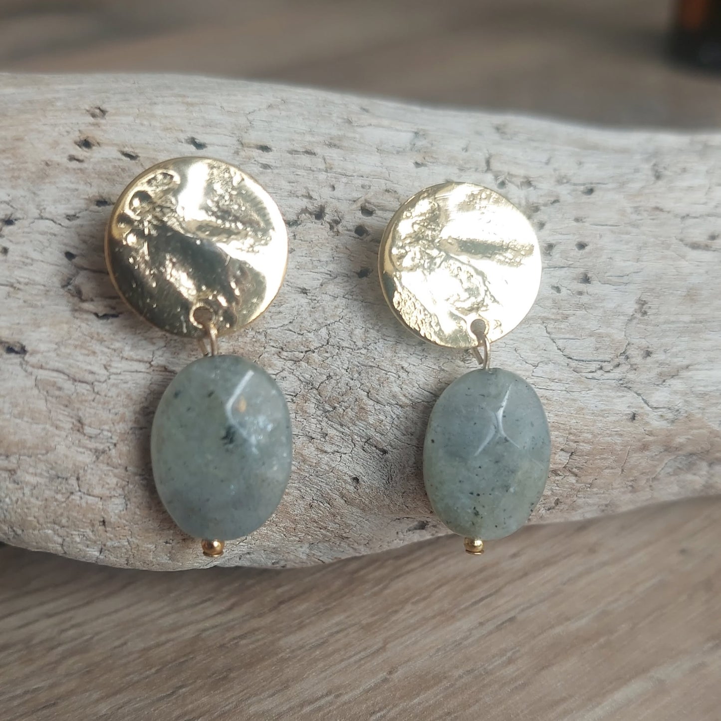 Boucles Clous Labradorites