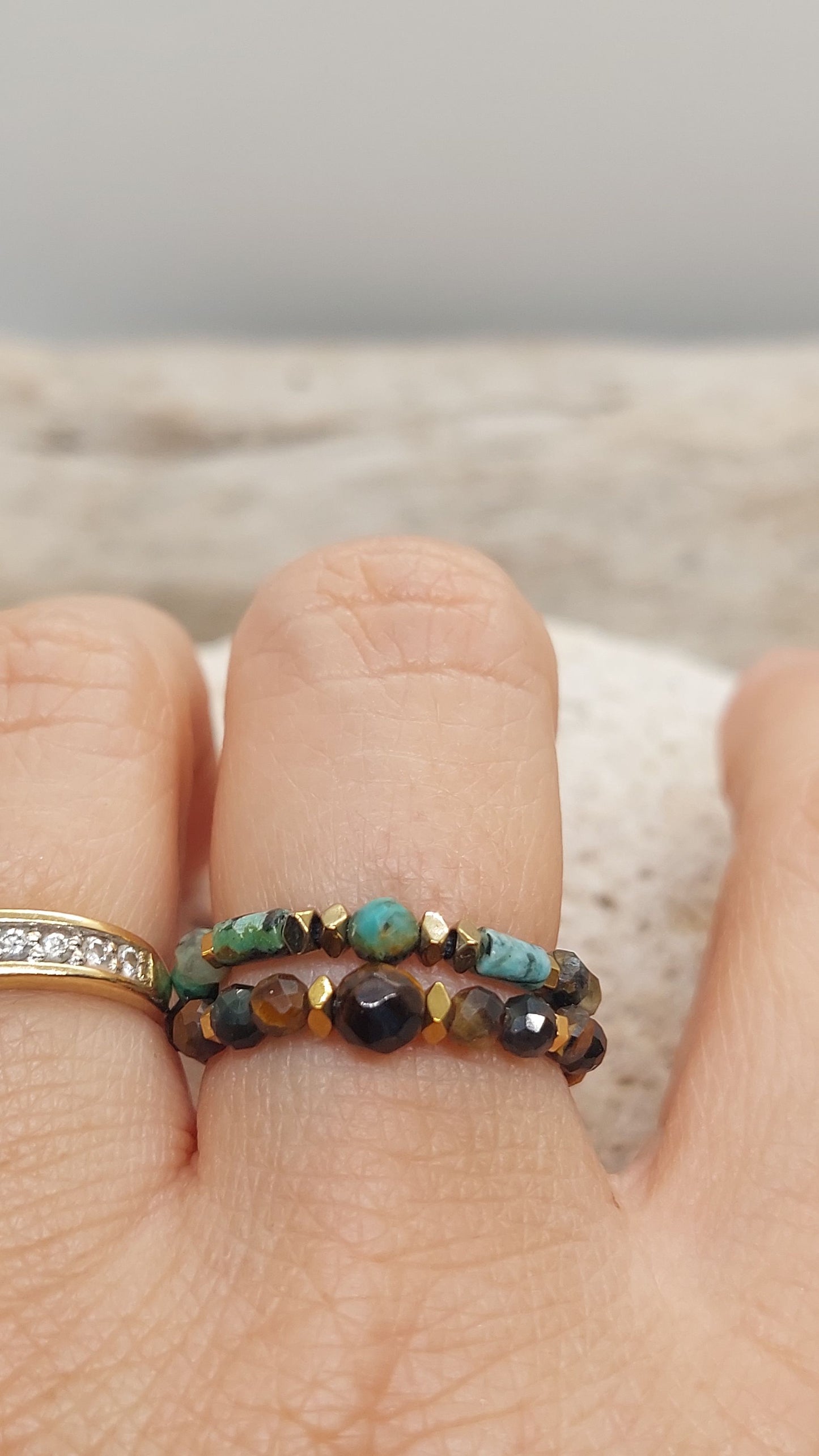 Bague Turquoises Africaines