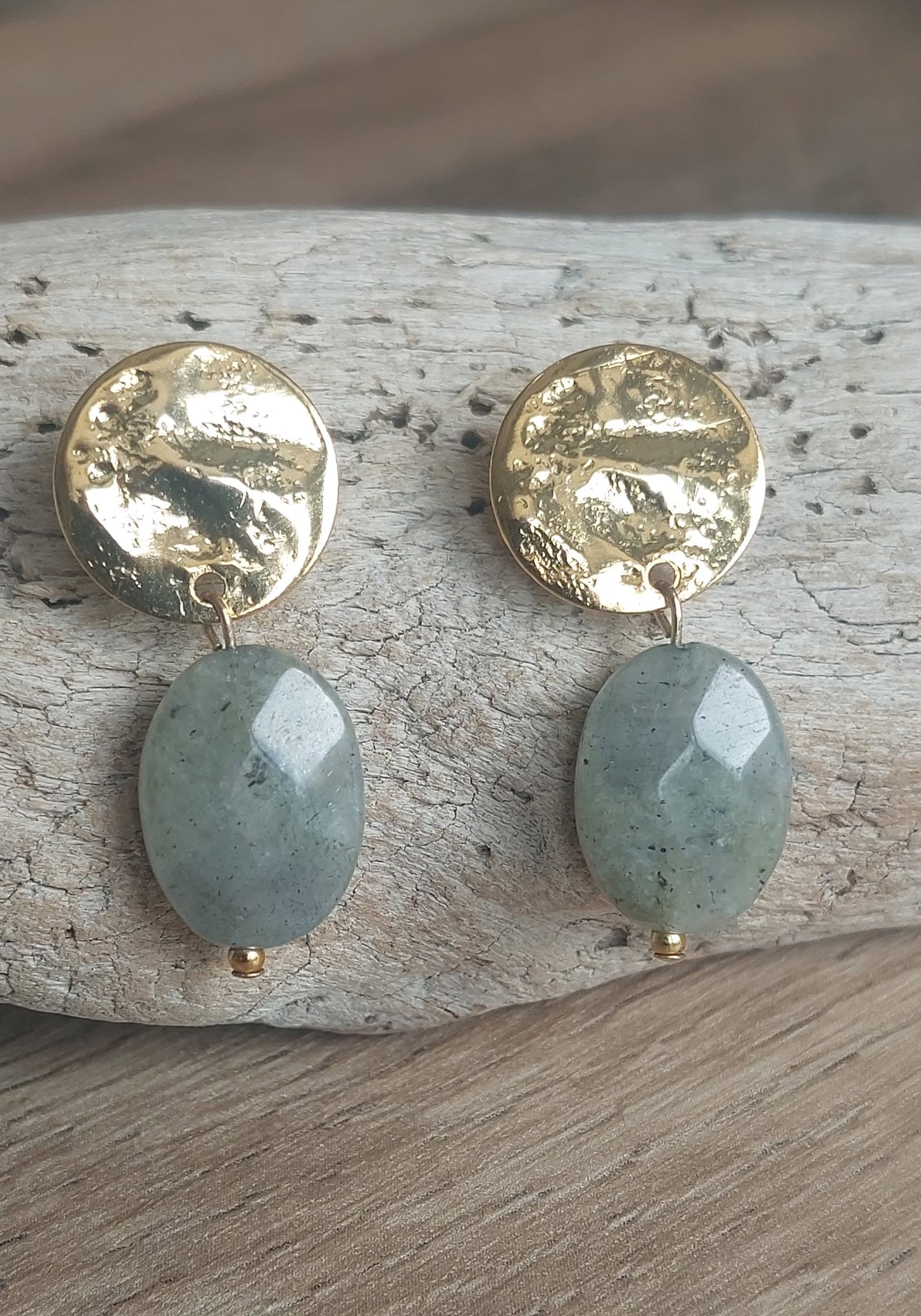 Boucles Clous Labradorites