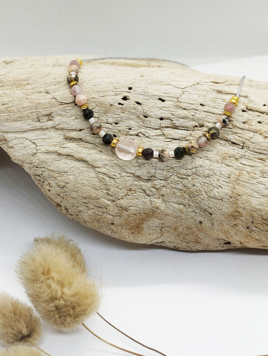 Bracelet Rhodonites Quartz rose