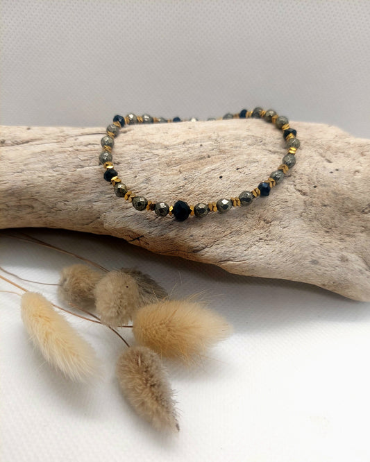 Bracelet Pyrites et Hematites