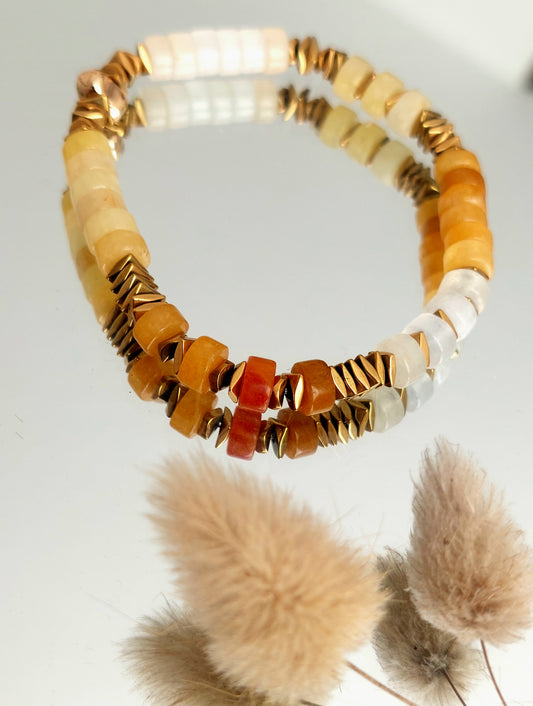 Bracelet Heishi élastique