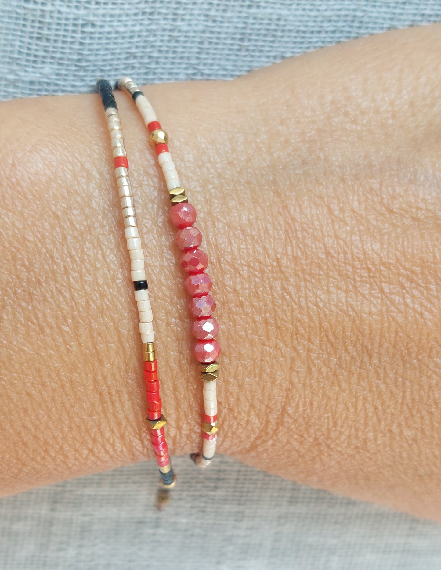 Bracelet double coloré