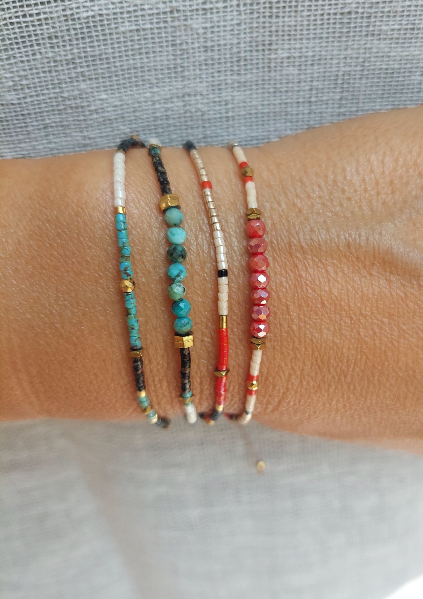 Bracelet double coloré