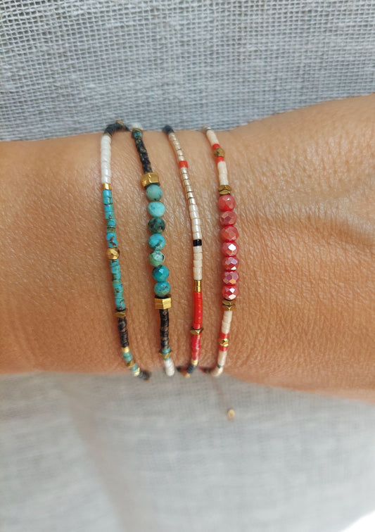 Bracelet double coloré