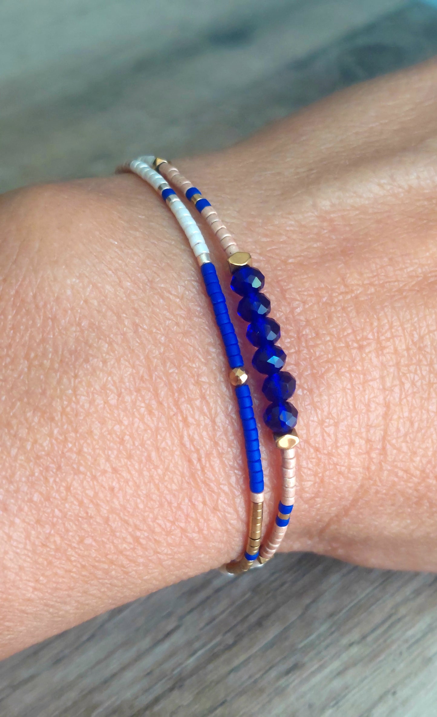 Bracelet double coloré