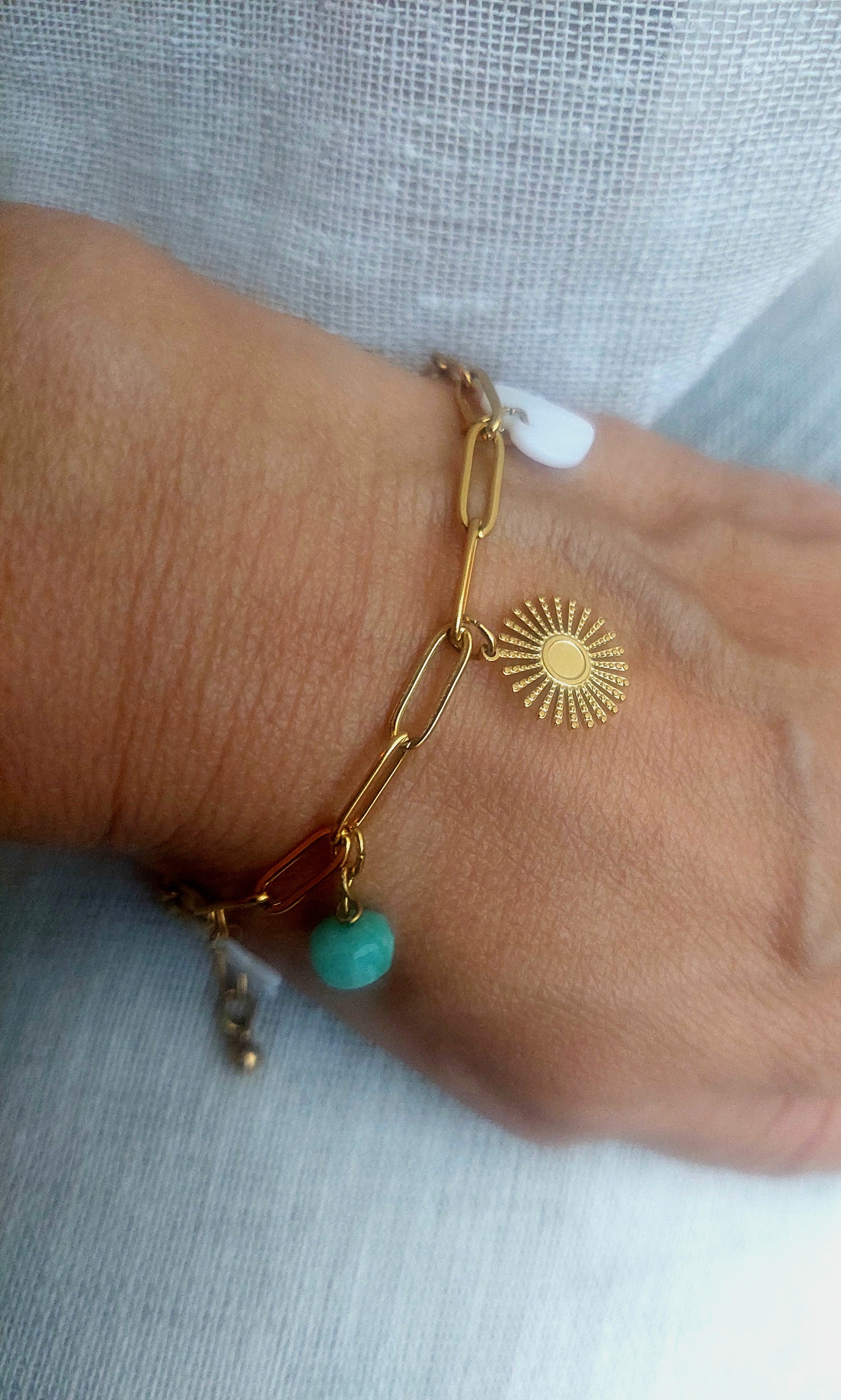 nacre naturelles et amazonites naturelles