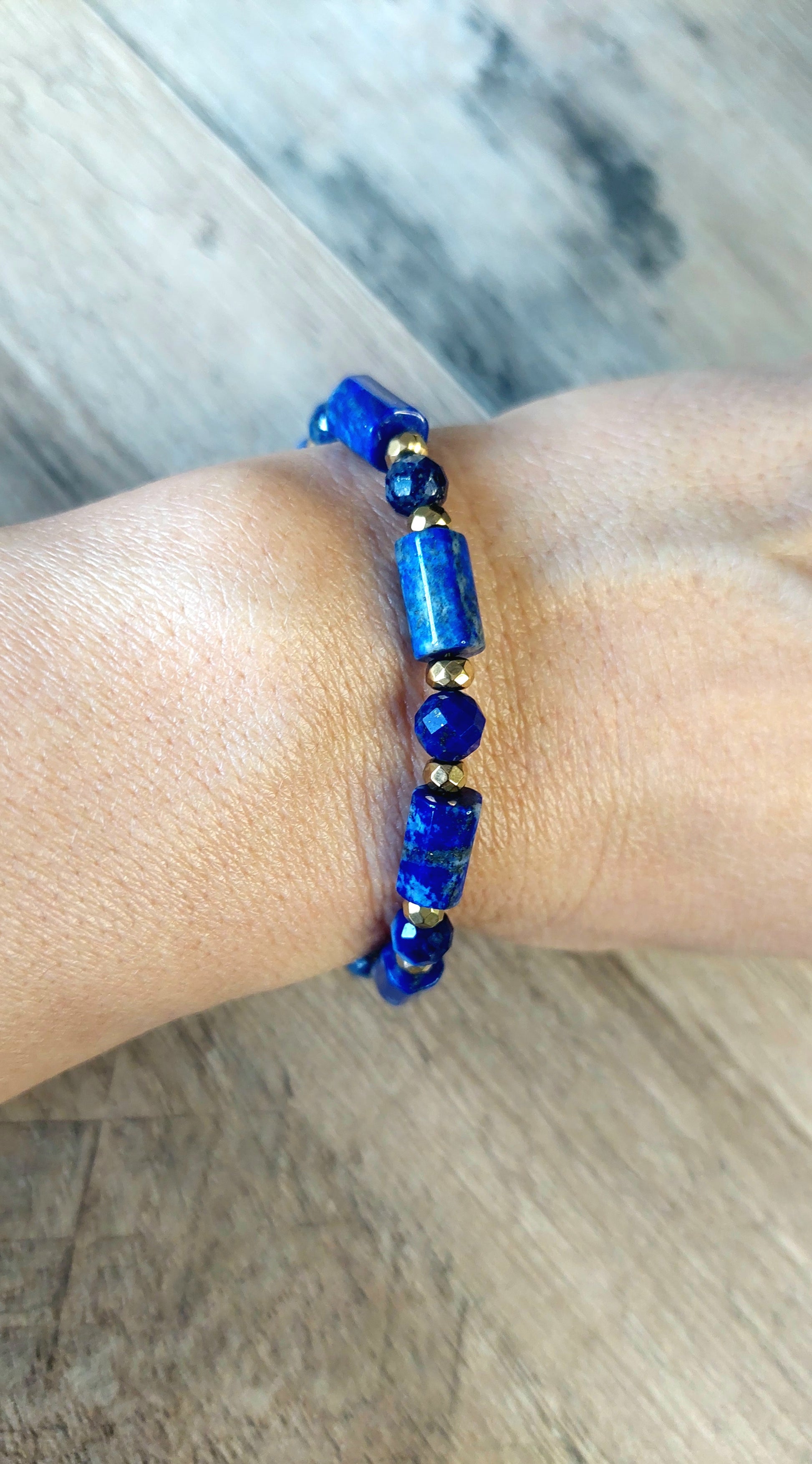 bracelet en Lapis-lazuli 