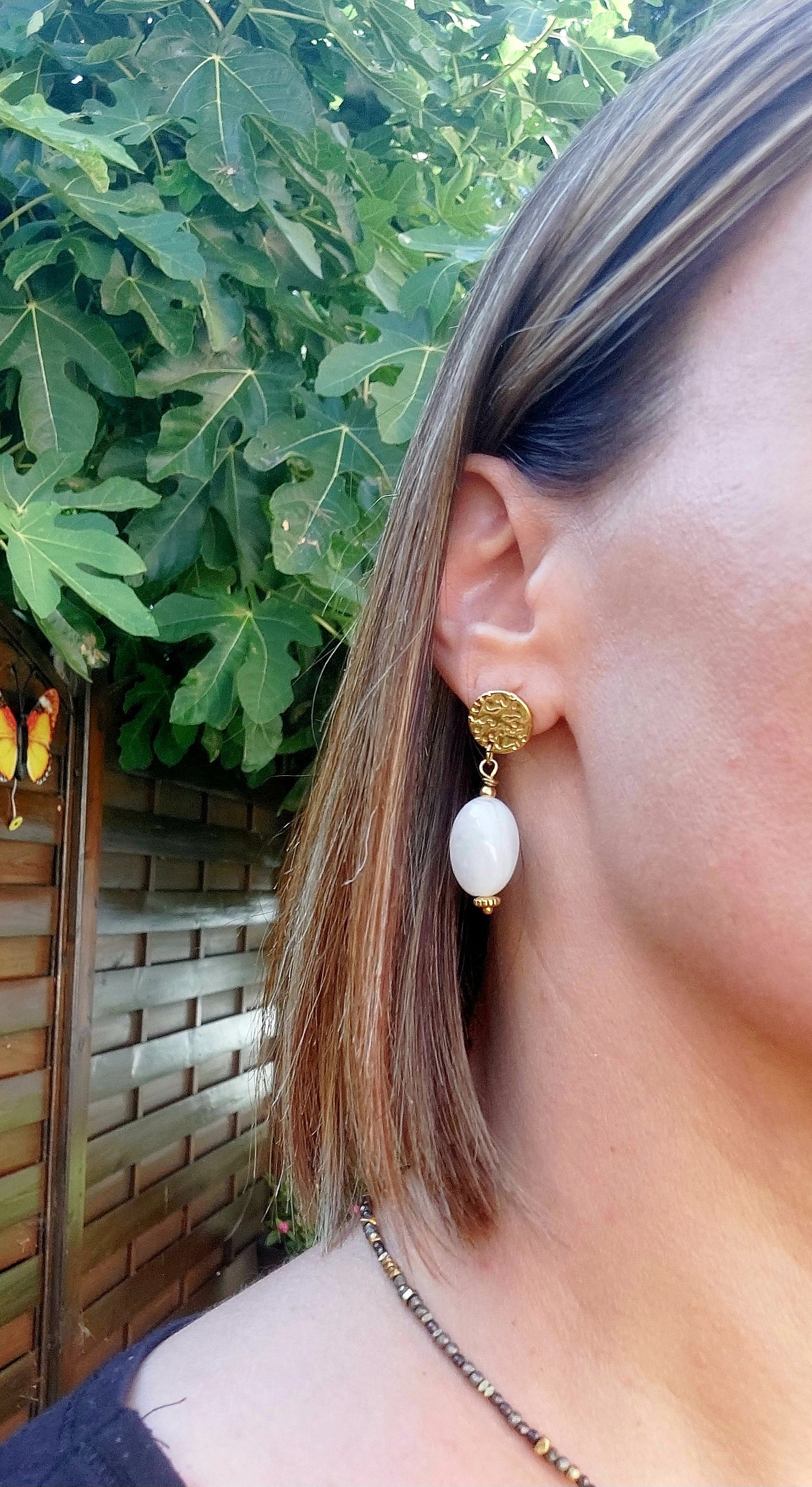 boucles bohèmes faites main clous d'oreilles acier inoxydable celisamm creations