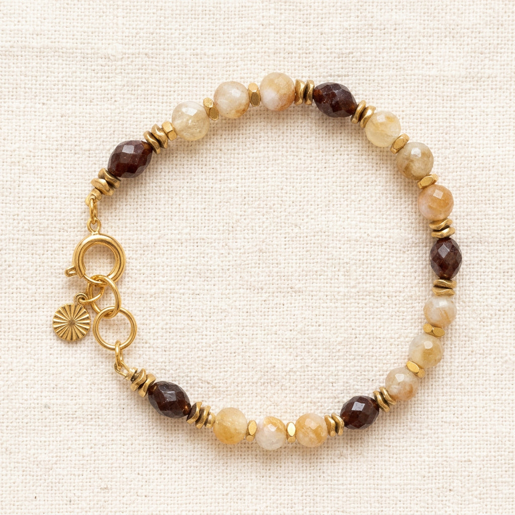 Bijou pour femme en pierres naturelles bracelet bohème tendance