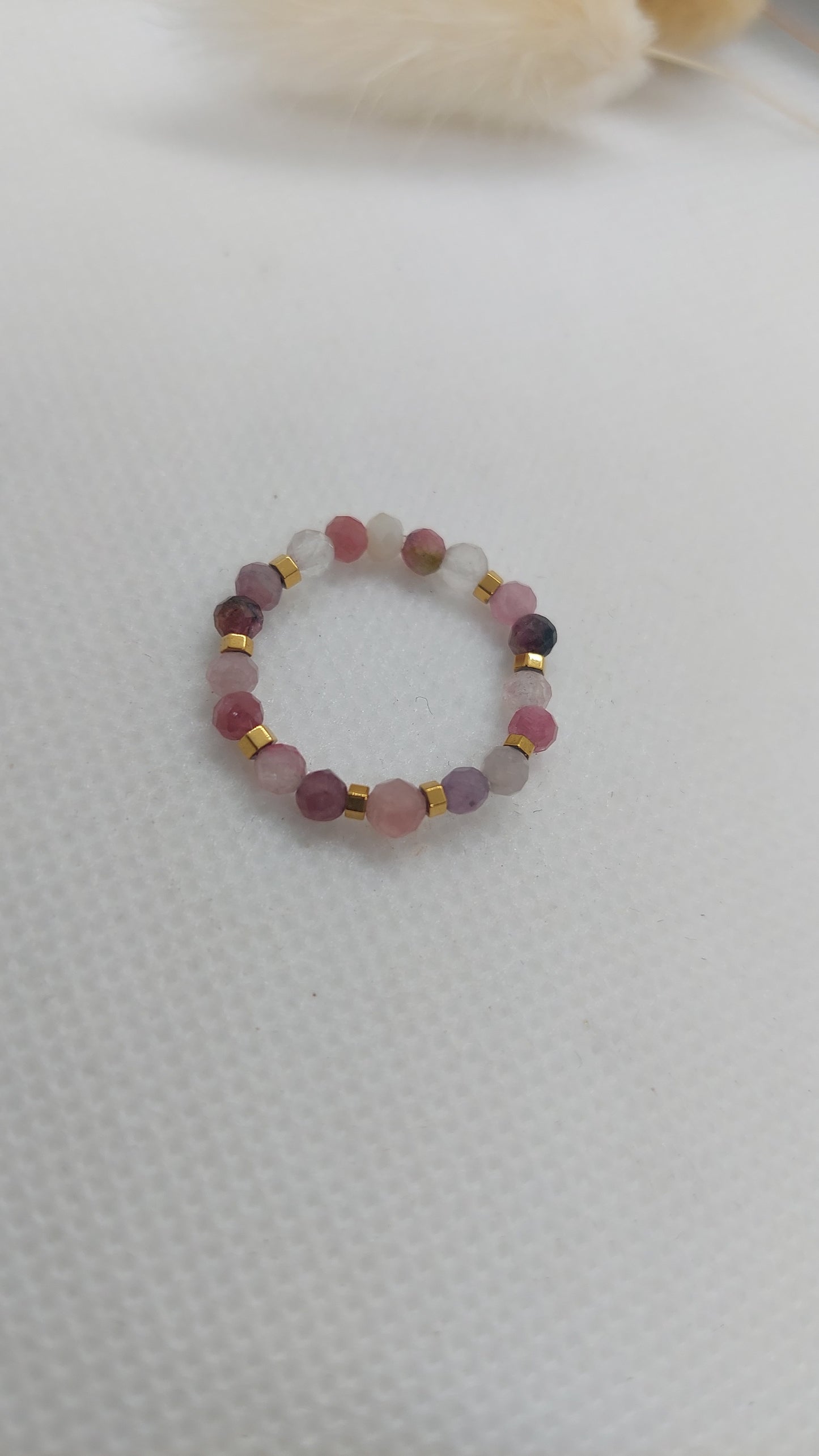 Bague Tourmalines Roses