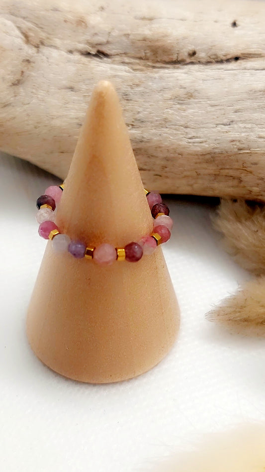 Bague Tourmalines Roses