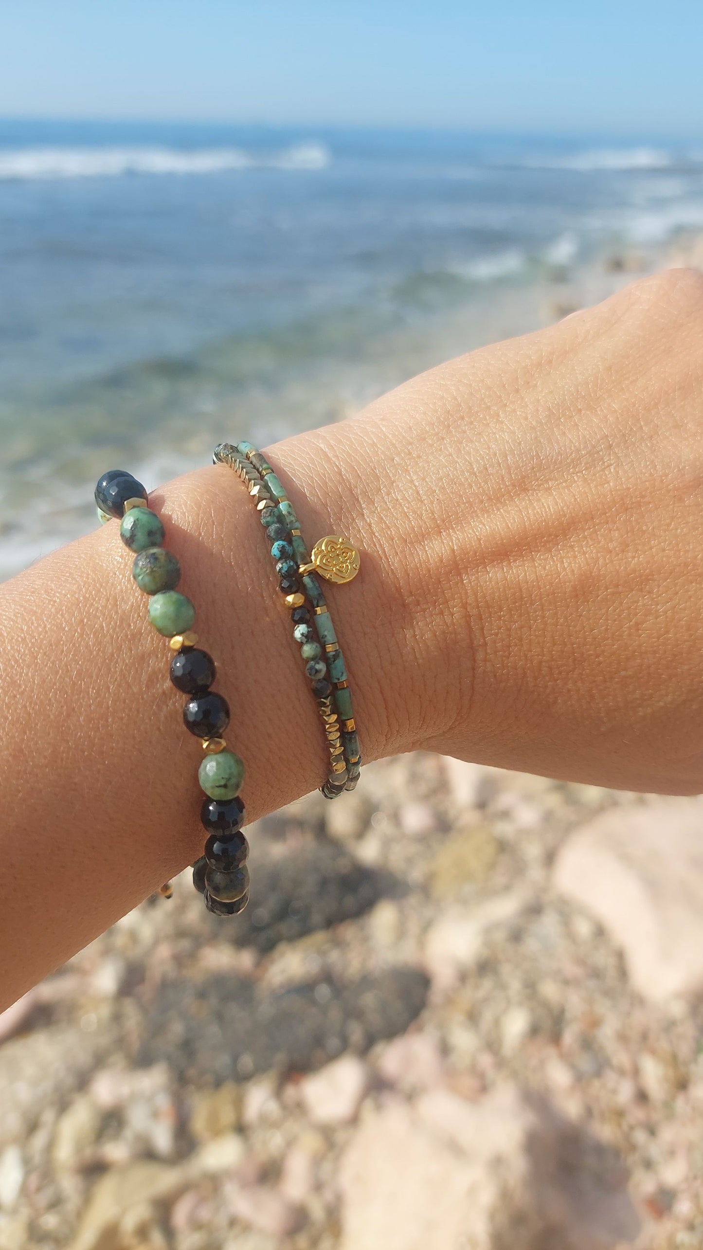 Bracelets turquoises africaines femme 