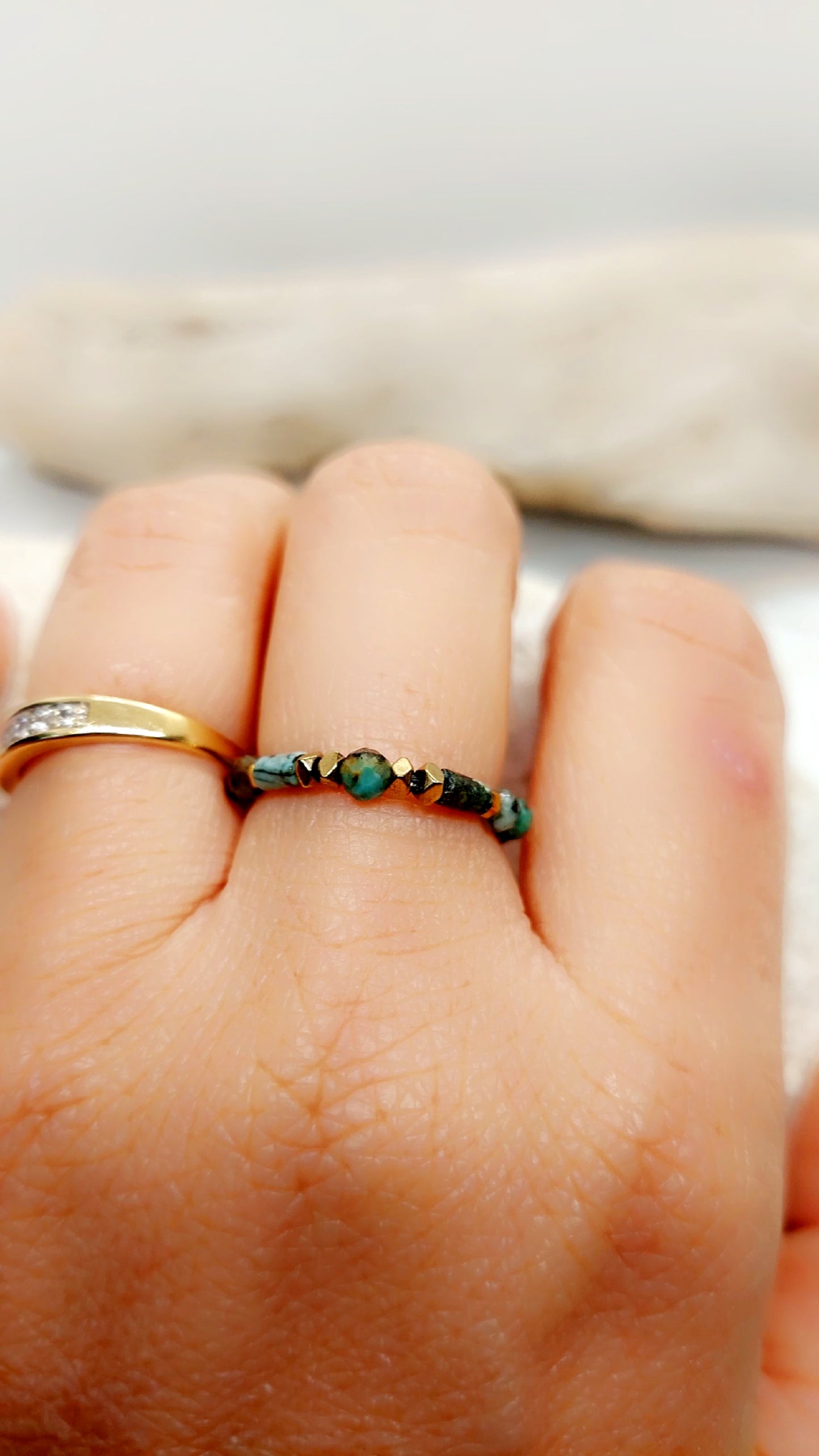 Bague Turquoises Africaines