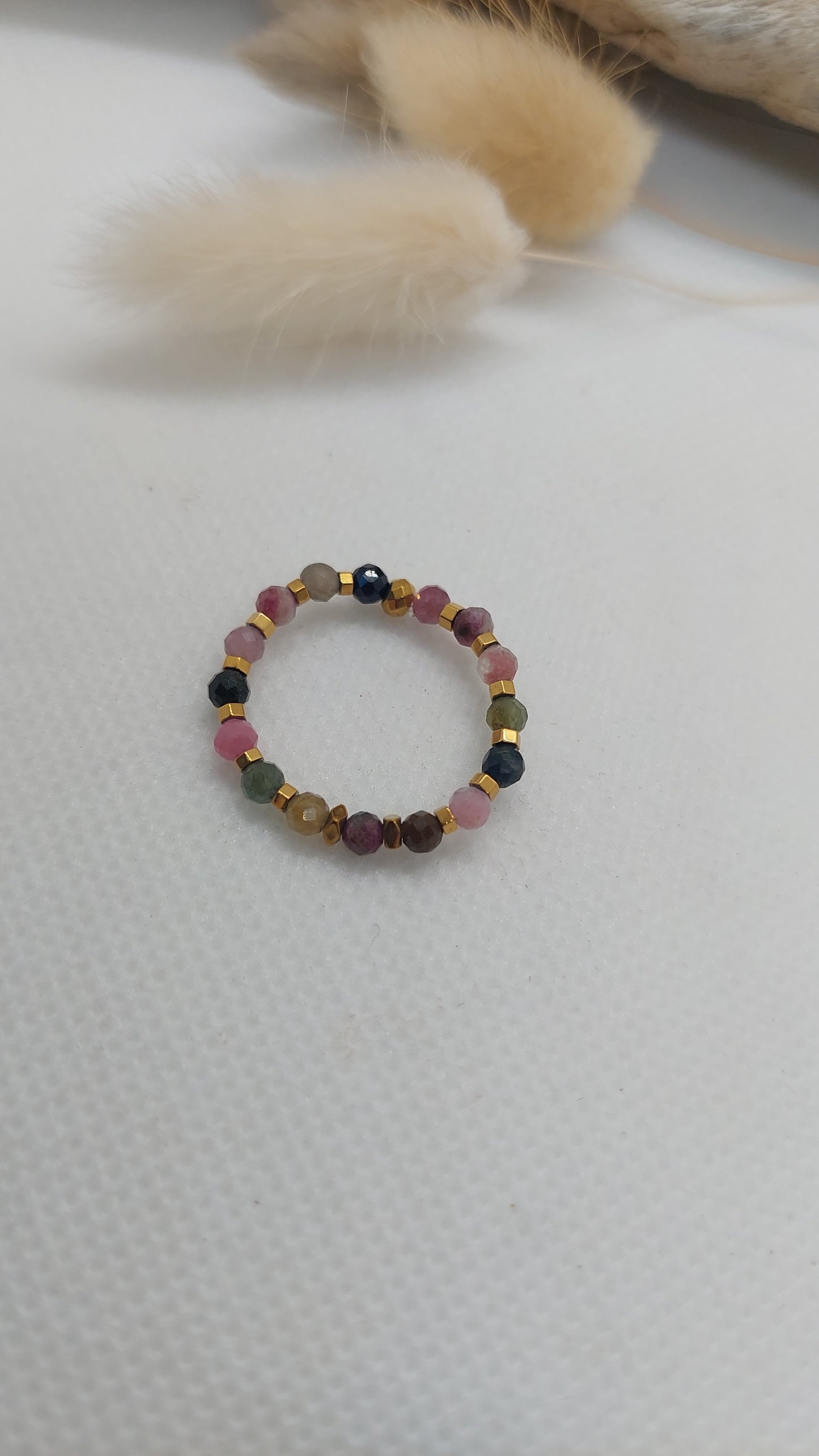 Bague Tourmalines multicolores