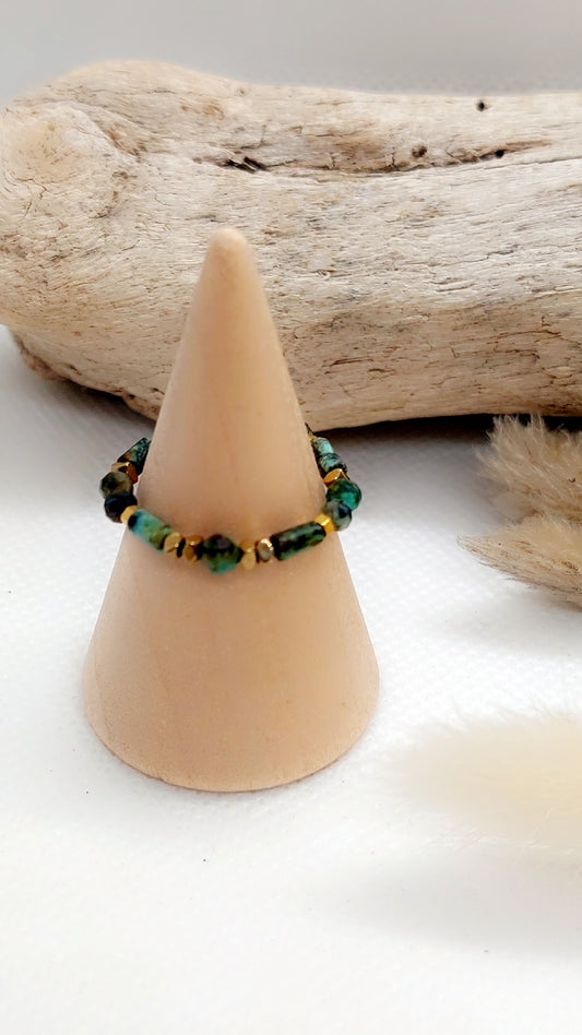 Bague Turquoises Africaines