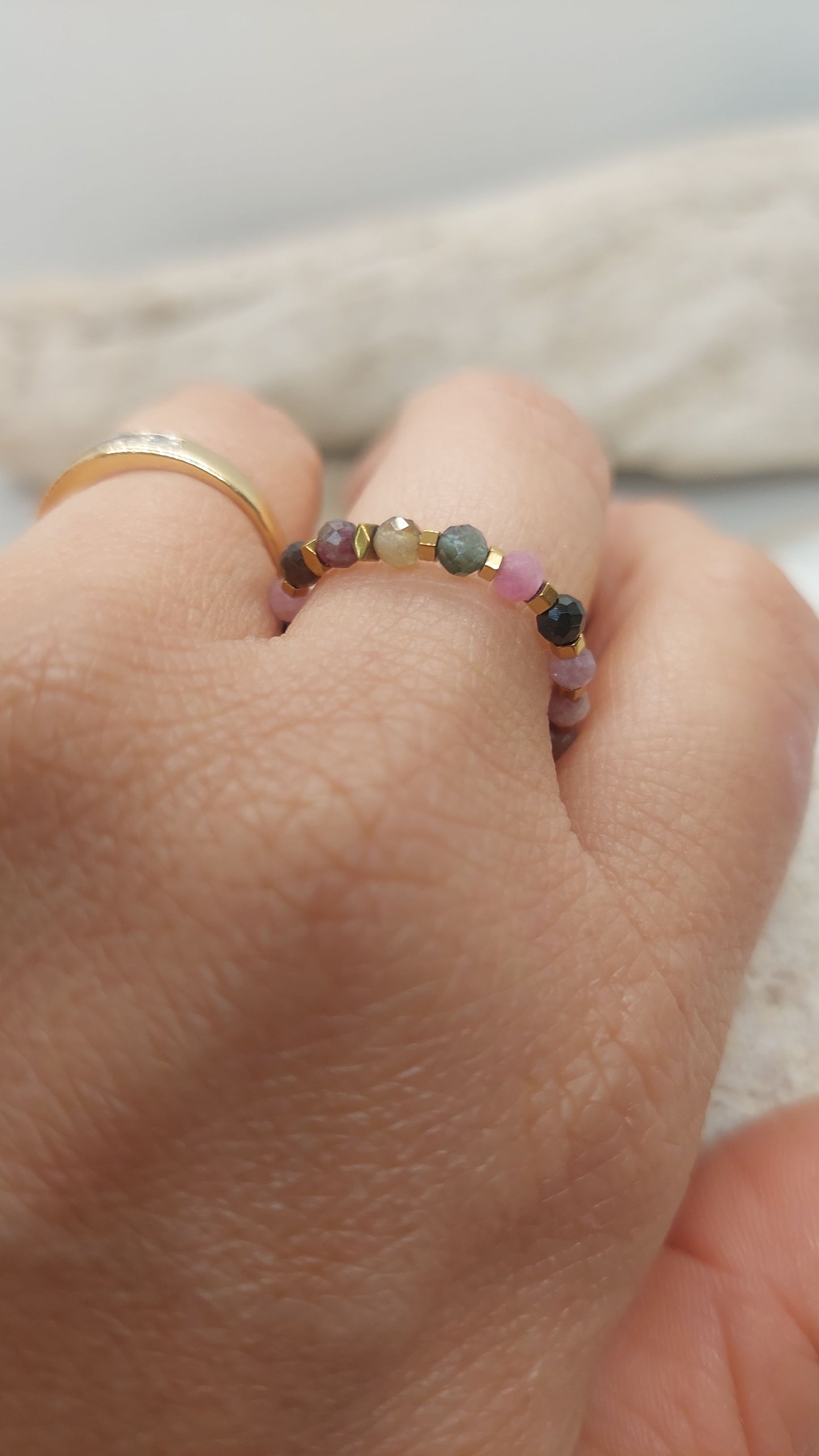 Bague Tourmalines multicolores