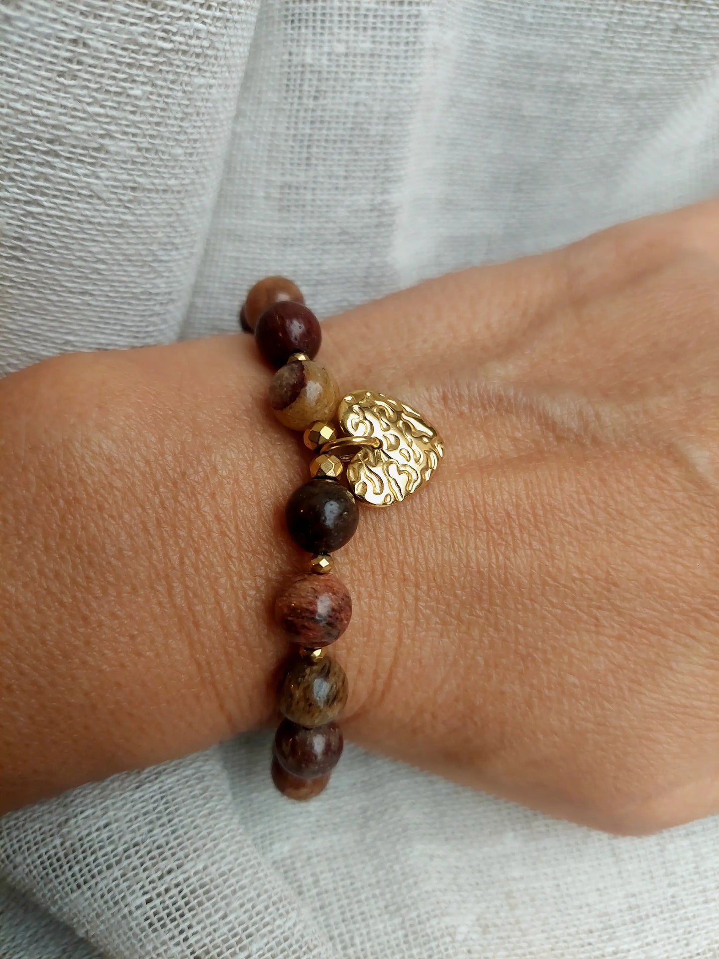 Chrysocolle brown fait main 
