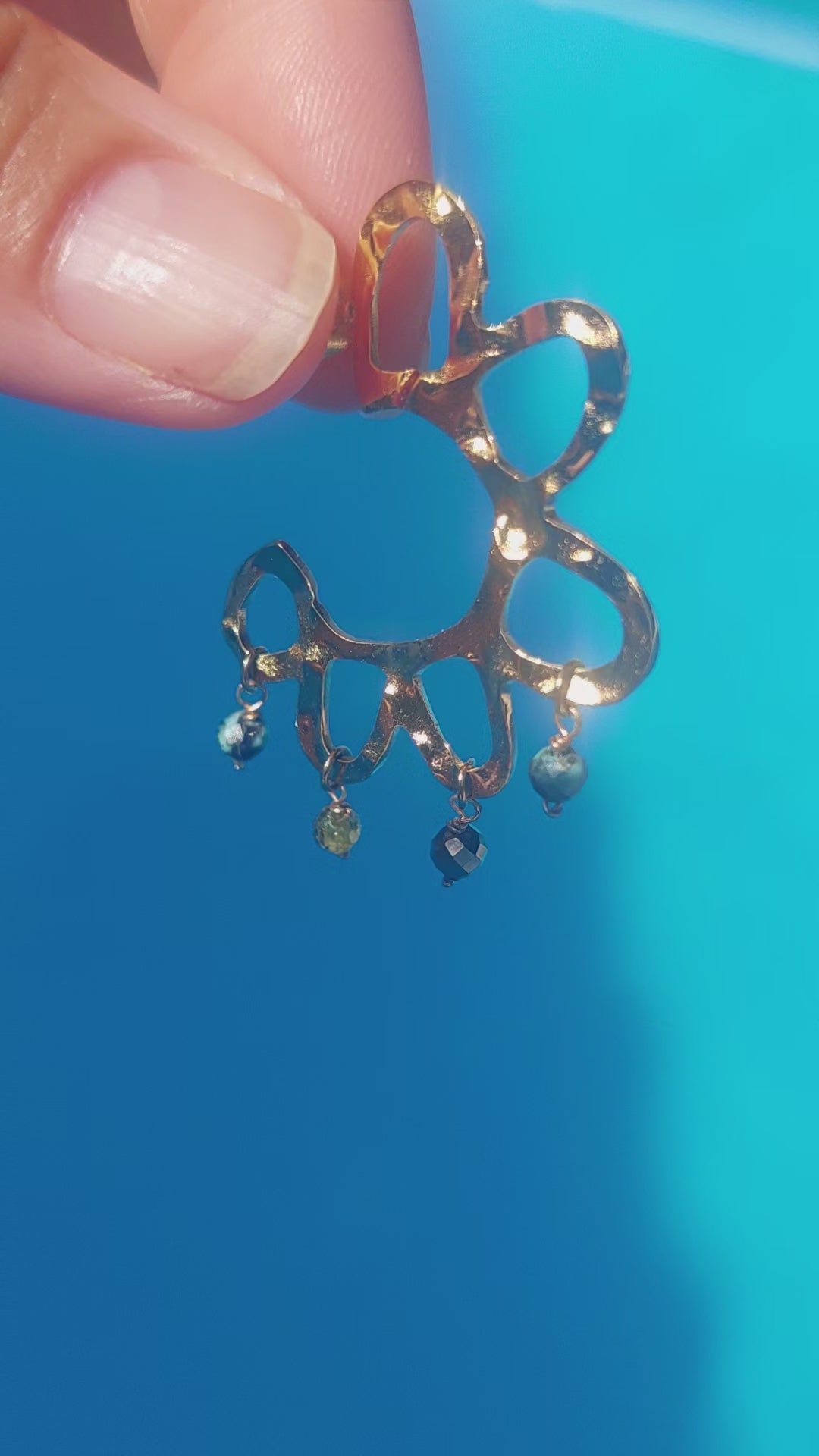 vidéo des boucles stella de celisamm créations soleil acier inoxydable